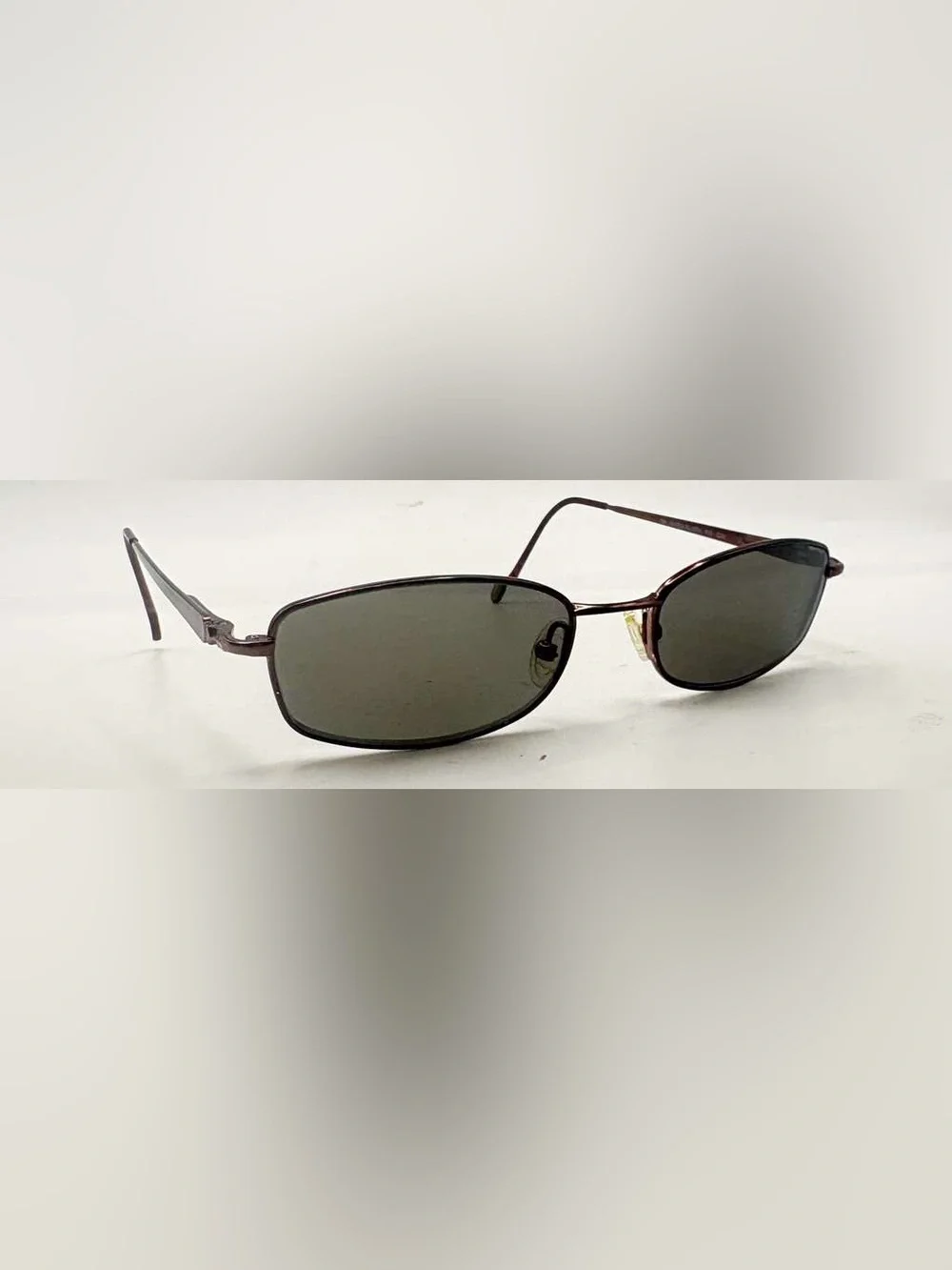 Vintage Safilo Elasta 4783 Burgundy Oval Metal Sunglasses Frames Only Italy